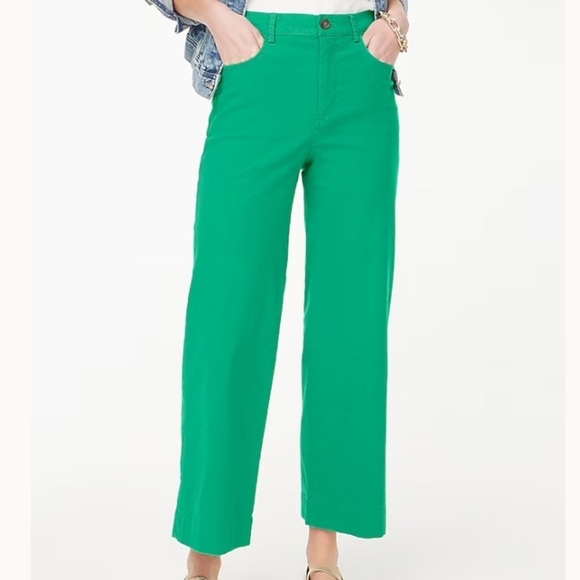 J. Crew Pants - J crew High-rise wide-leg cropped pant